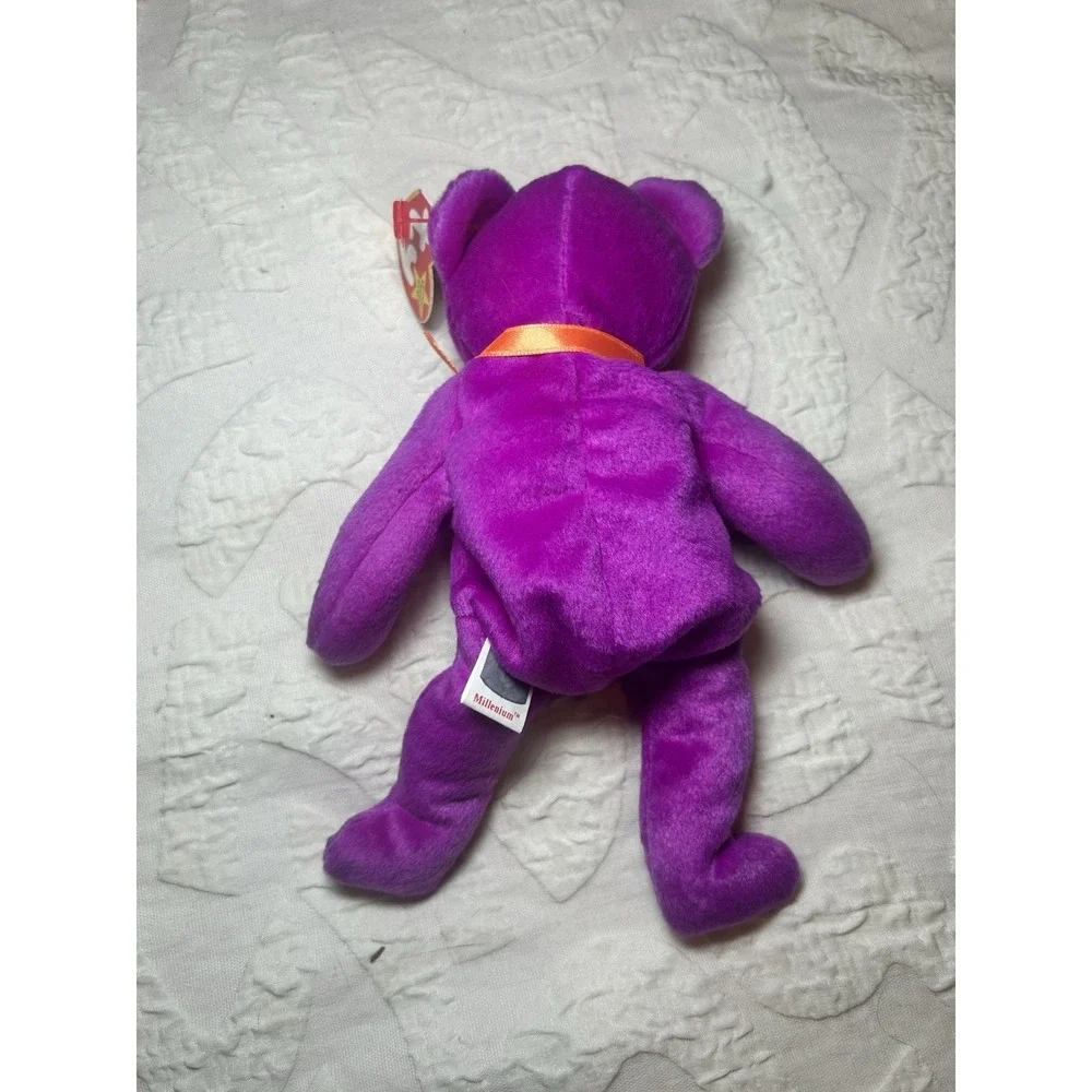 Ty Beanie Baby with Errors VERY‎ RARE Millennium bear  retired 1999 Limited Ed